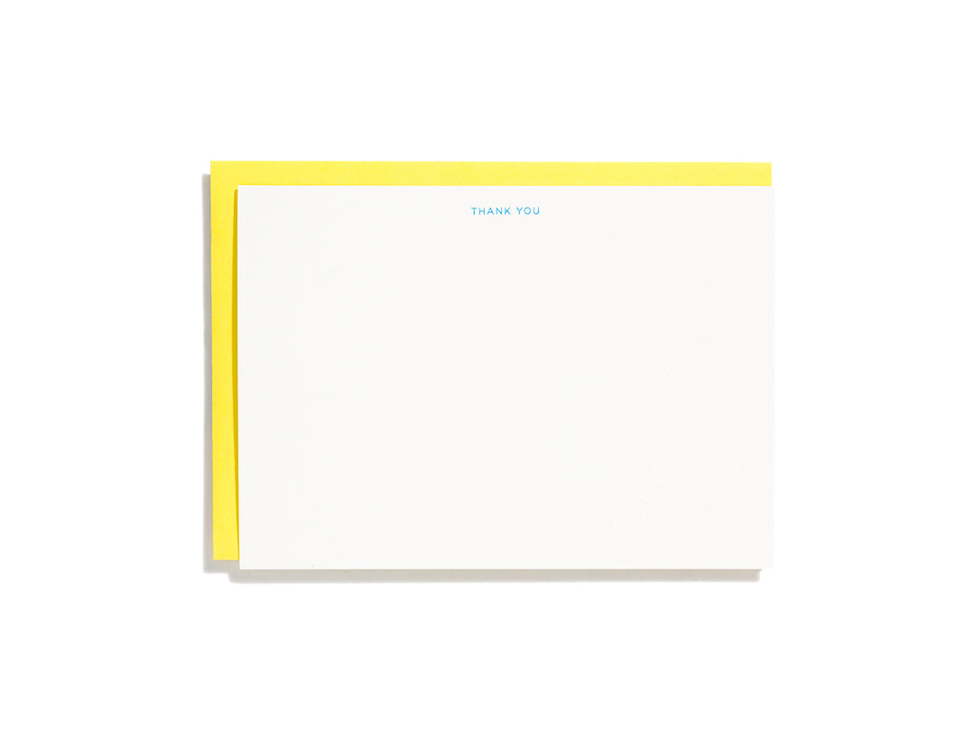 Copperplate Thank You Flat Note Box Set