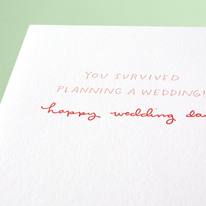 You Survived Planning a Wedding
