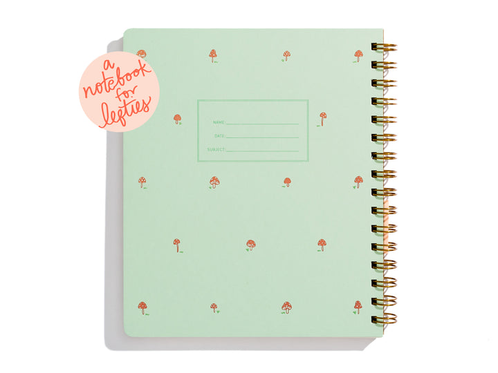 The Lefty Standard Notebook - Mini Mushroom