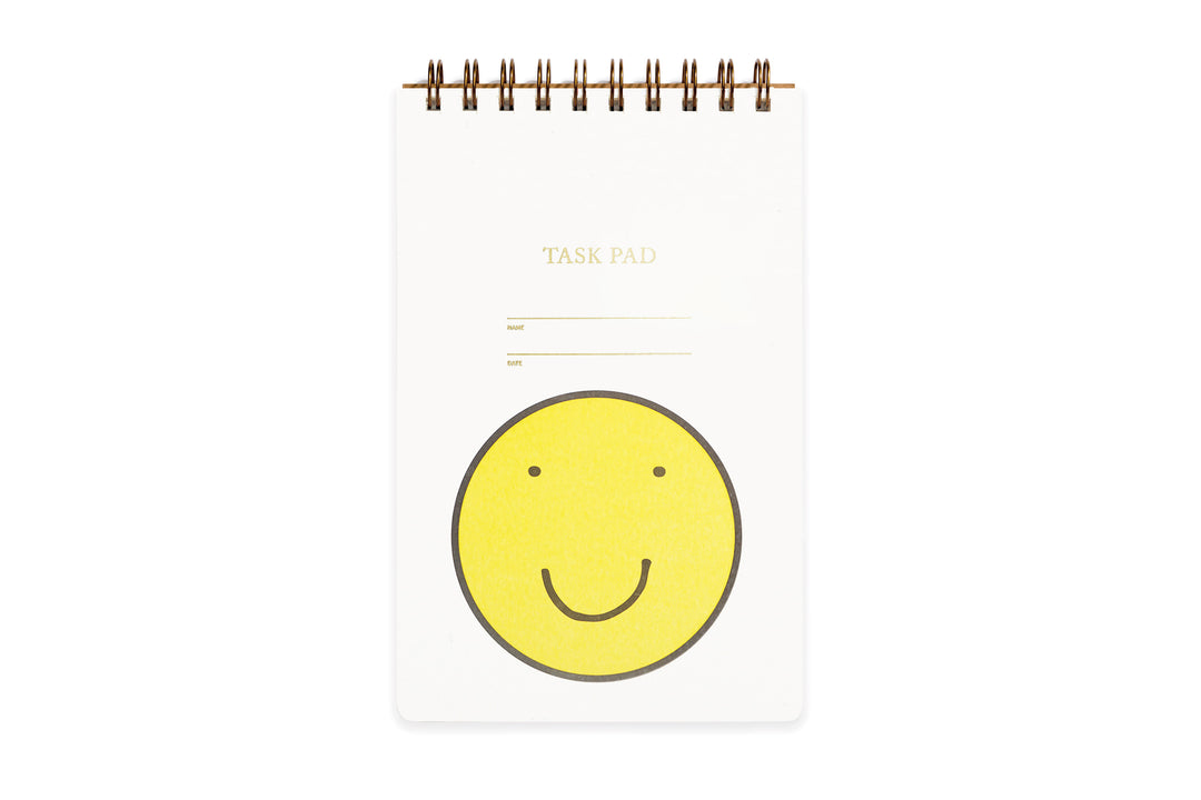 Task Pad Notebook - Smiley Face
